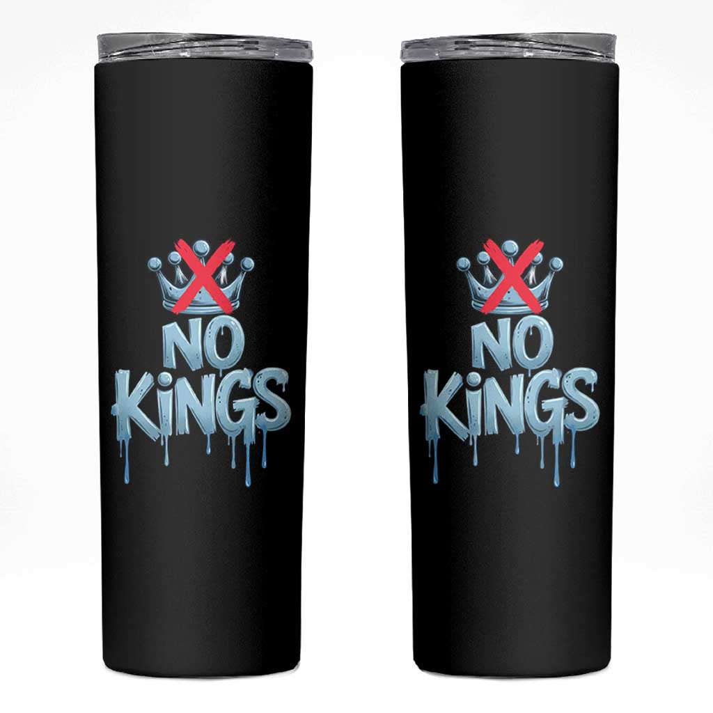 No Kings Abolish ICE Skinny Tumbler Anti Authoritarian Protest