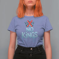 No Kings Abolish ICE T Shirt For Women Anti Authoritarian Protest