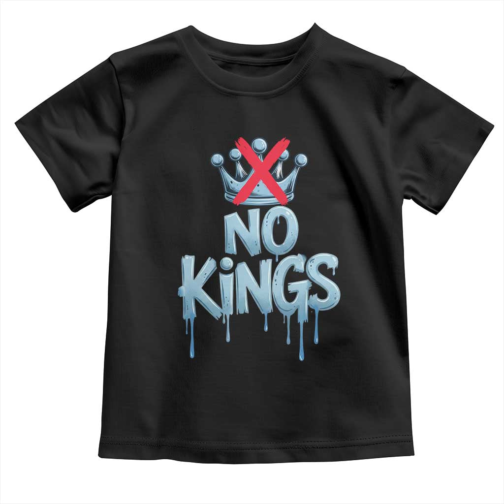No Kings Abolish ICE Toddler T Shirt Anti Authoritarian Protest