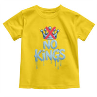 No Kings Abolish ICE Toddler T Shirt Anti Authoritarian Protest