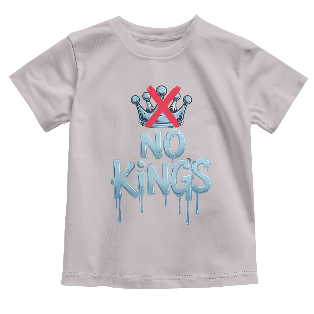 No Kings Abolish ICE Toddler T Shirt Anti Authoritarian Protest