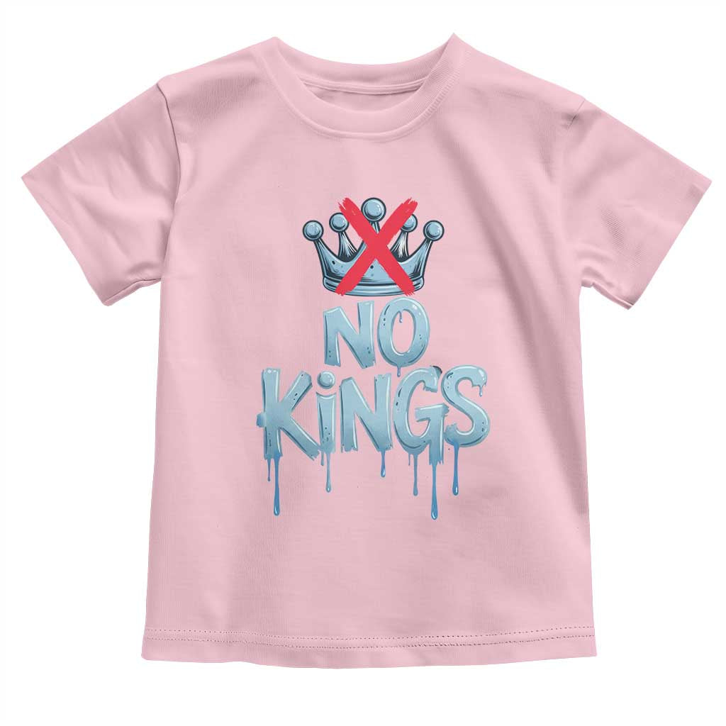 No Kings Abolish ICE Toddler T Shirt Anti Authoritarian Protest