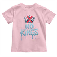 No Kings Abolish ICE Toddler T Shirt Anti Authoritarian Protest