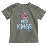 No Kings Abolish ICE Toddler T Shirt Anti Authoritarian Protest