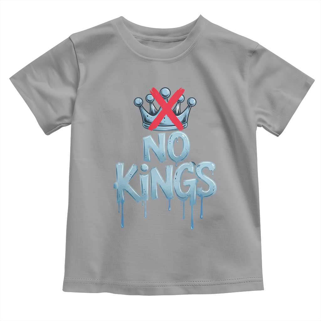 No Kings Abolish ICE Toddler T Shirt Anti Authoritarian Protest