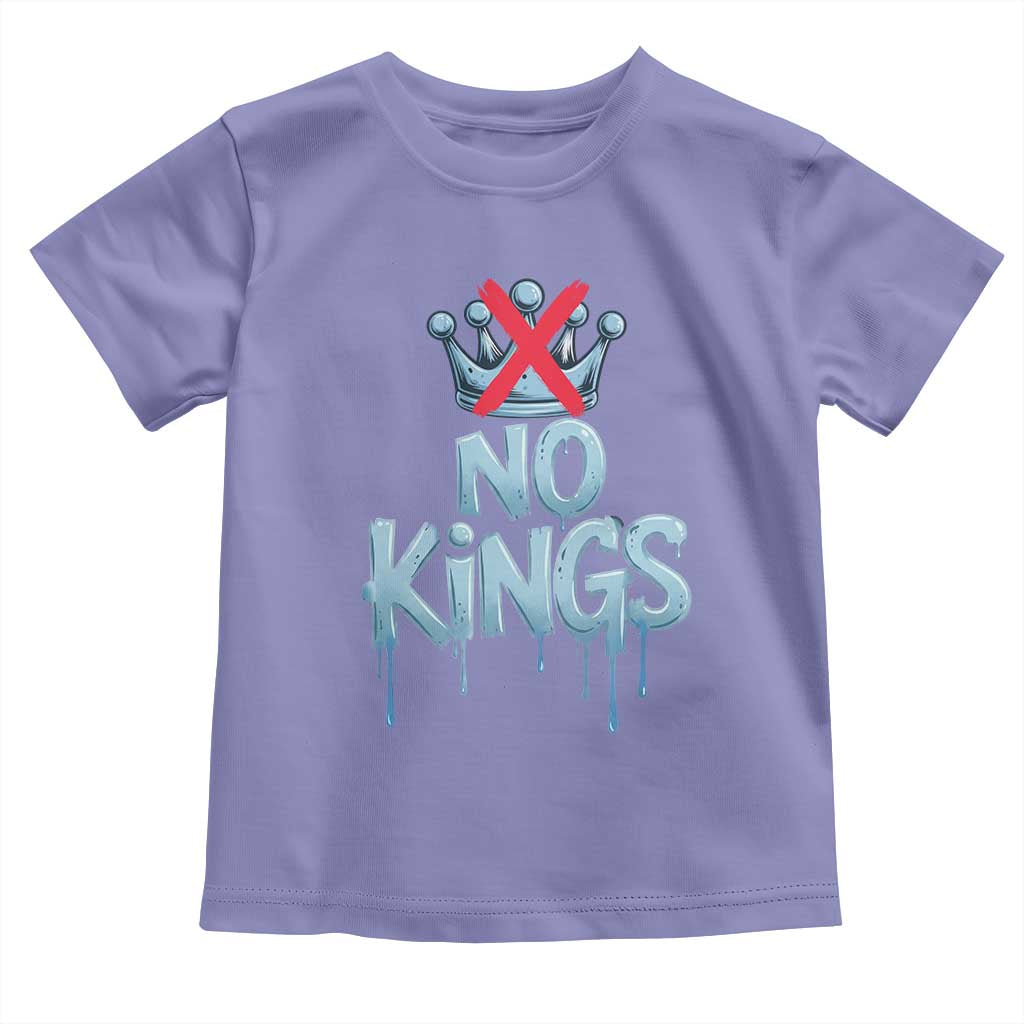 No Kings Abolish ICE Toddler T Shirt Anti Authoritarian Protest