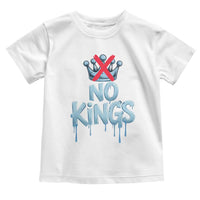 No Kings Abolish ICE Toddler T Shirt Anti Authoritarian Protest