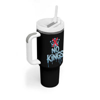No Kings Abolish ICE Tumbler With Handle Anti Authoritarian Protest