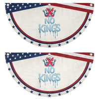 No Kings Abolish ICE Patriotic Fan Flag Anti Authoritarian Protest
