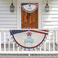 No Kings Abolish ICE Patriotic Fan Flag Anti Authoritarian Protest