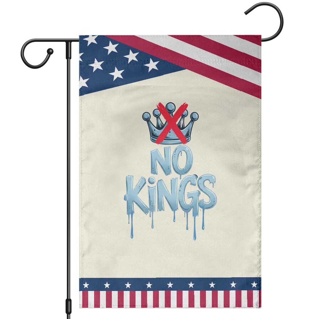 No Kings Abolish ICE Garden Flag Anti Authoritarian Protest