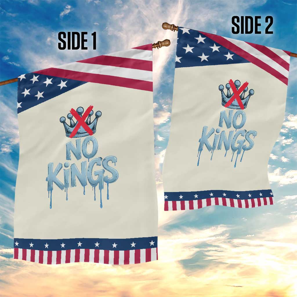 No Kings Abolish ICE Garden Flag Anti Authoritarian Protest