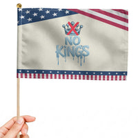 No Kings Abolish ICE Patriotic Handheld Flag Anti Authoritarian Protest