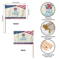 No Kings Abolish ICE Patriotic Handheld Flag Anti Authoritarian Protest TS12
