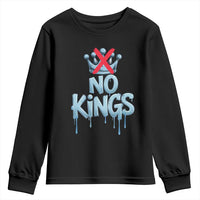 No Kings Abolish ICE Youth Sweatshirt Anti Authoritarian Protest