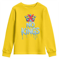 No Kings Abolish ICE Youth Sweatshirt Anti Authoritarian Protest