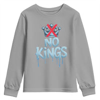 No Kings Abolish ICE Youth Sweatshirt Anti Authoritarian Protest