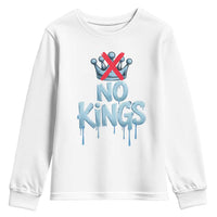 No Kings Abolish ICE Youth Sweatshirt Anti Authoritarian Protest