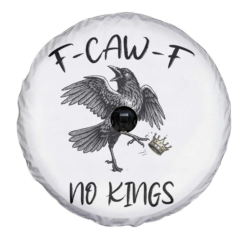 Funny Raven Kicking Crown No Kings Spare Tire Cover F Caw F