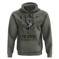 Funny Raven Kicking Crown No Kings Hoodie F Caw F