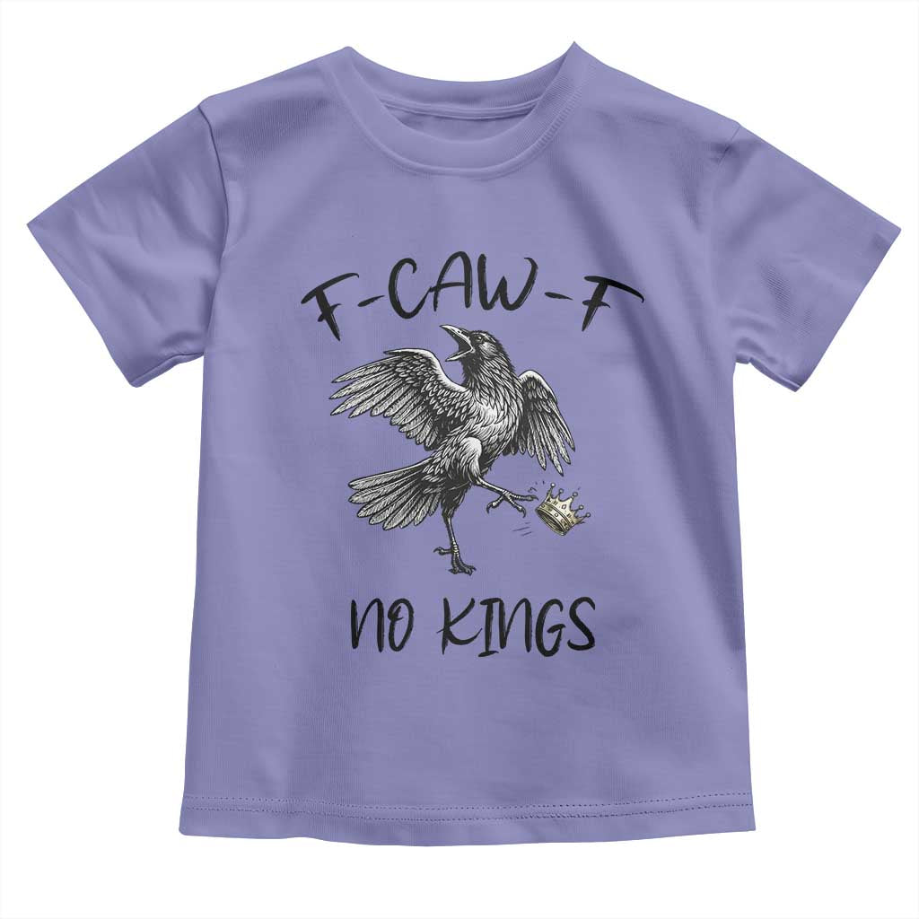 Funny Raven Kicking Crown No Kings Toddler T Shirt F Caw F