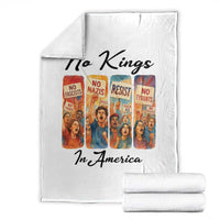 No Kings In America Throw Blanket American Anti Authoritarian Protest