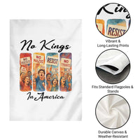 No Kings In America Garden Flag American Anti Authoritarian Protest