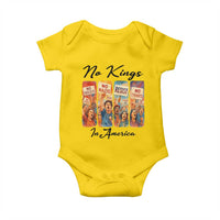 No Kings In America Baby Onesie American Anti Authoritarian Protest