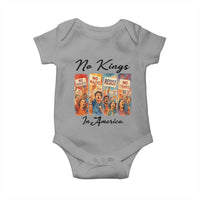 No Kings In America Baby Onesie American Anti Authoritarian Protest