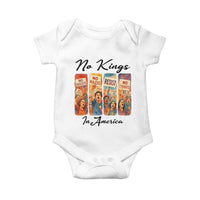 No Kings In America Baby Onesie American Anti Authoritarian Protest