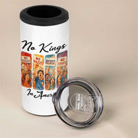 No Kings In America 4 in 1 Can Cooler Tumbler American Anti Authoritarian Protest