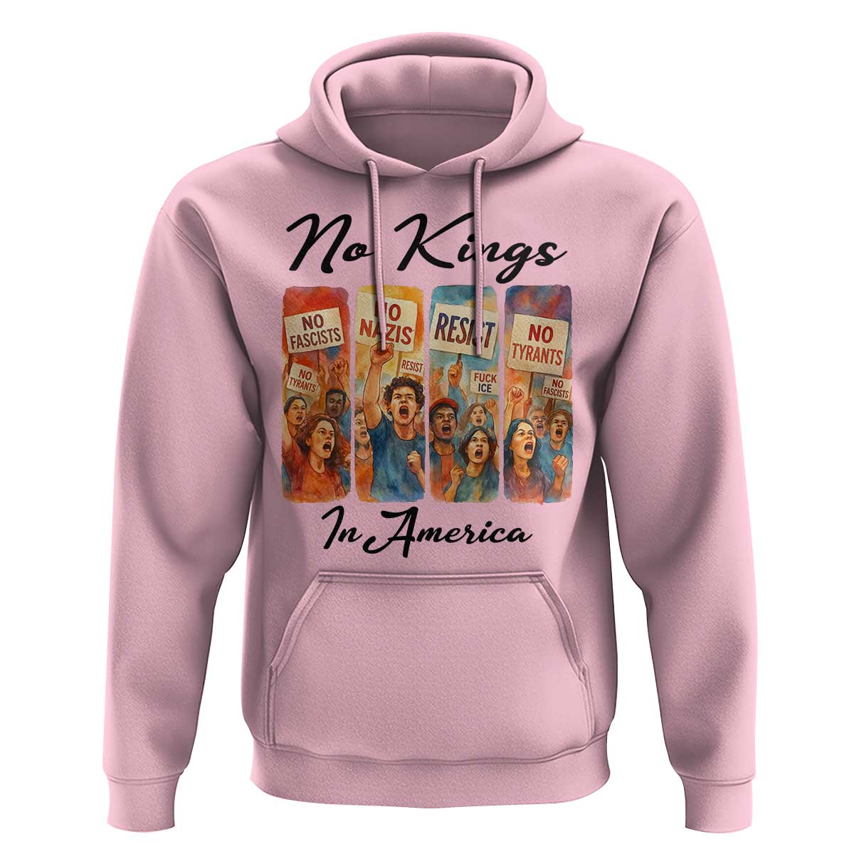 No Kings In America Hoodie American Anti Authoritarian Protest