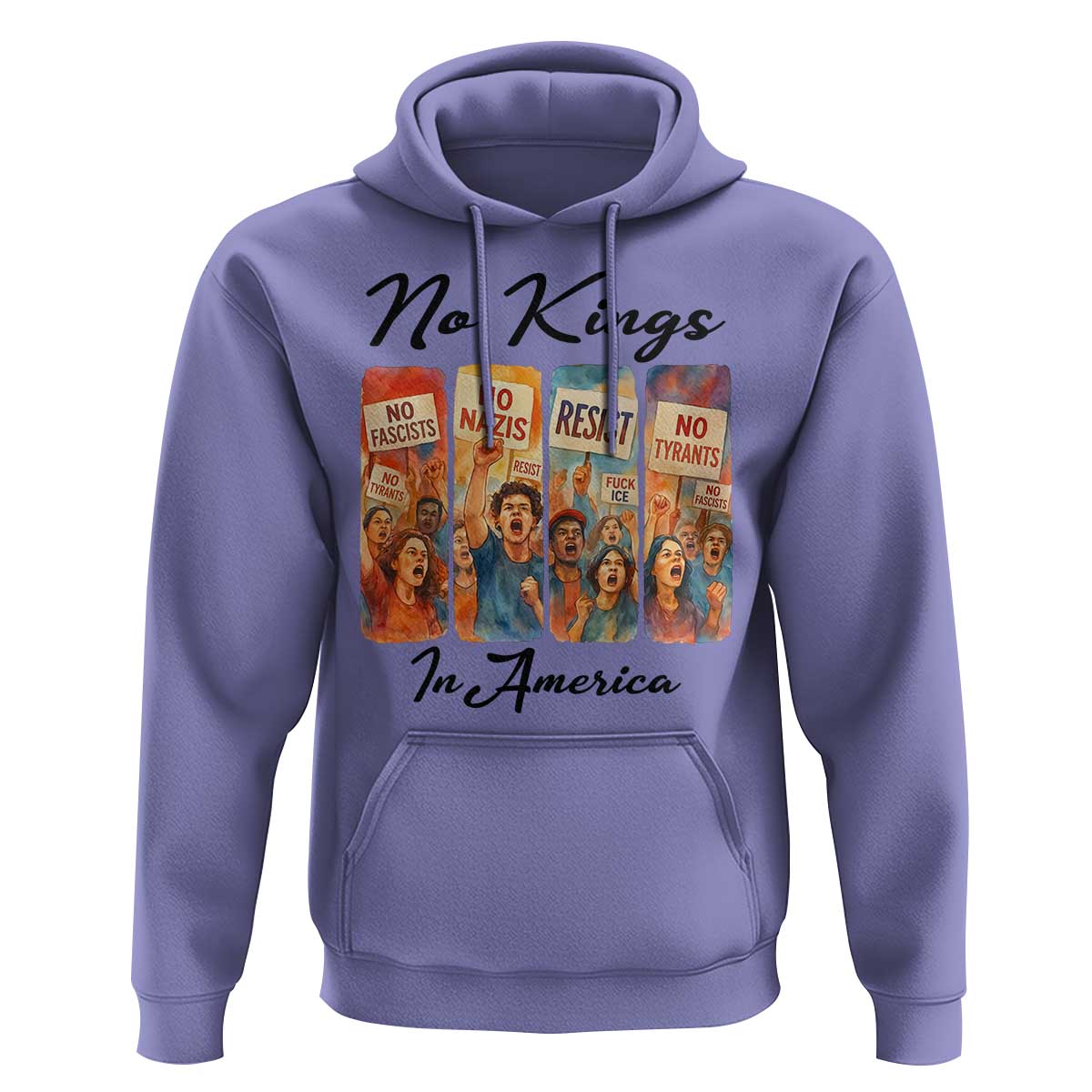 No Kings In America Hoodie American Anti Authoritarian Protest