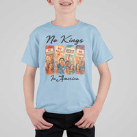 No Kings In America T Shirt For Kid American Anti Authoritarian Protest