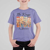 No Kings In America T Shirt For Kid American Anti Authoritarian Protest