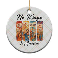 No Kings In America Ceramic Ornament American Anti Authoritarian Protest