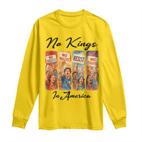 No Kings In America Long Sleeve Shirt American Anti Authoritarian Protest