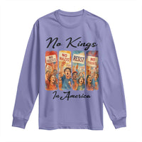 No Kings In America Long Sleeve Shirt American Anti Authoritarian Protest