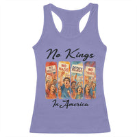 No Kings In America Racerback Tank Top American Anti Authoritarian Protest
