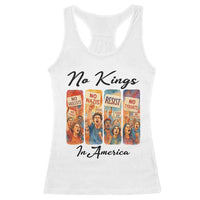 No Kings In America Racerback Tank Top American Anti Authoritarian Protest