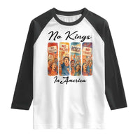 No Kings In America Raglan Shirt American Anti Authoritarian Protest