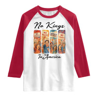 No Kings In America Raglan Shirt American Anti Authoritarian Protest