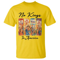No Kings In America T Shirt American Anti Authoritarian Protest