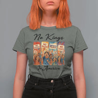 No Kings In America T Shirt For Women American Anti Authoritarian Protest