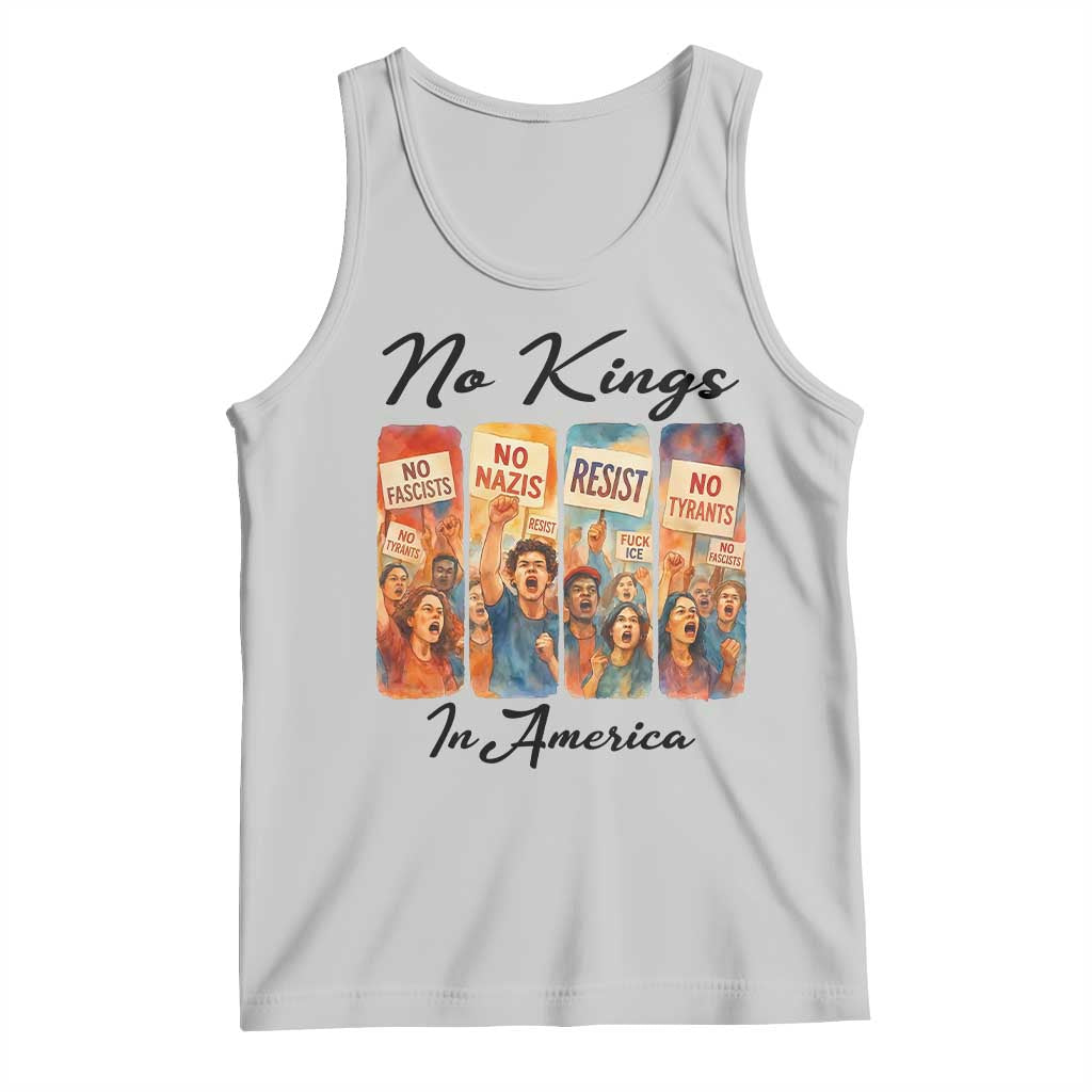 No Kings In America Tank Top American Anti Authoritarian Protest