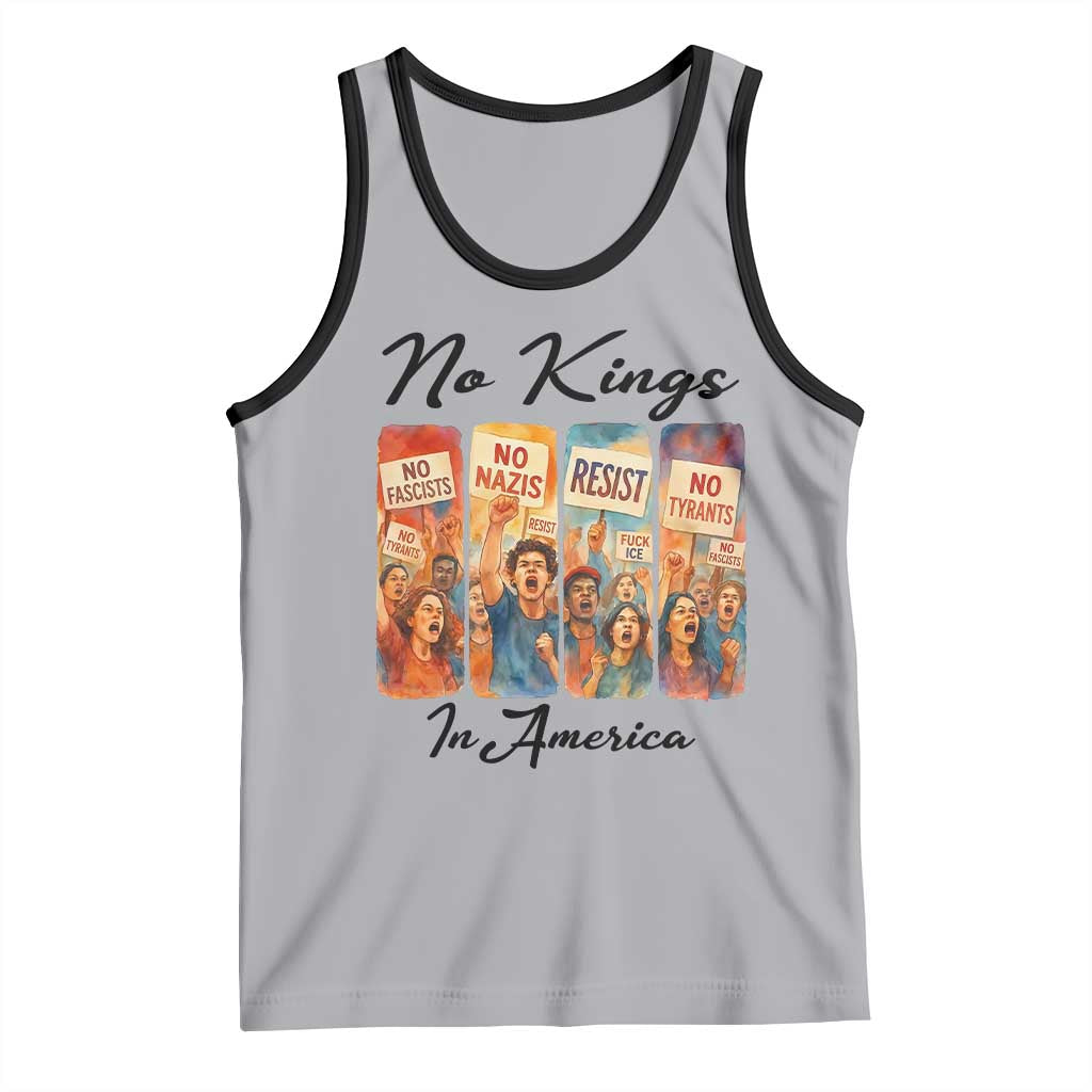 No Kings In America Tank Top American Anti Authoritarian Protest