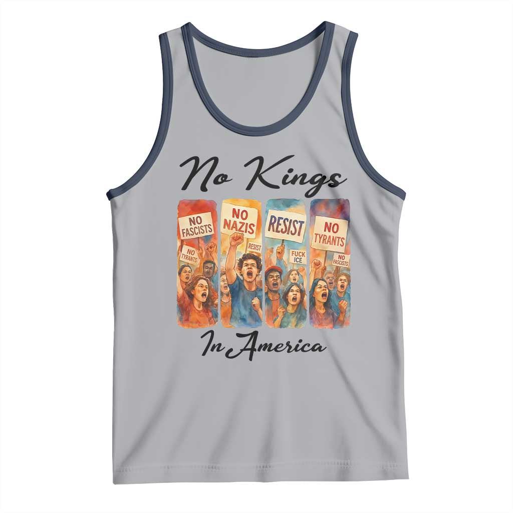 No Kings In America Tank Top American Anti Authoritarian Protest