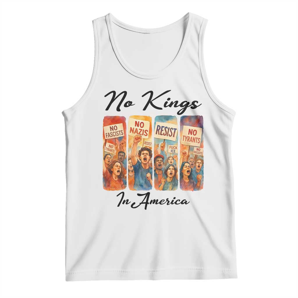 No Kings In America Tank Top American Anti Authoritarian Protest