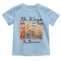 No Kings In America Toddler T Shirt American Anti Authoritarian Protest