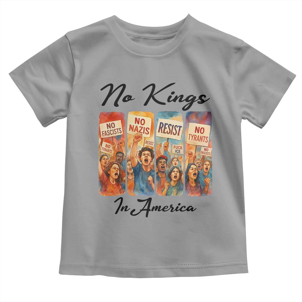 No Kings In America Toddler T Shirt American Anti Authoritarian Protest